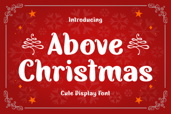 Above Christmas Font: Cheerful Branding for Small Business