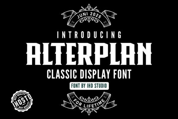 Alterplan Font Review: Bold Display Type for Campaigns