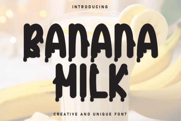 Banana Milk Font: Soft Display Typography for Editorial Design