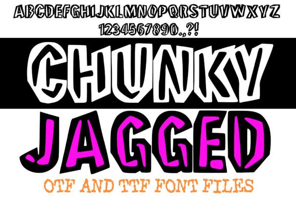 Chunky Jagged Font: Bold Editorial Typography