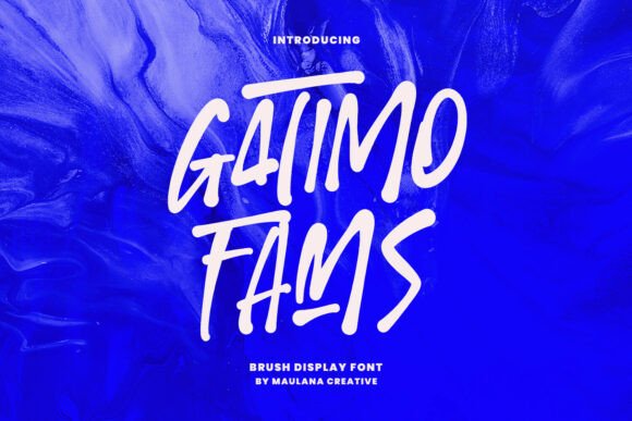 Gatimo Fams: A Bold Display Font for Web Design