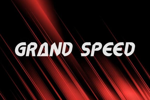 Grand Speed Font: Adding Motion to Editorial Design