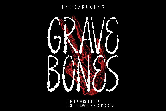 Grave Bones Font: Spooky Display Type for Makers