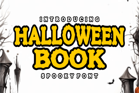 Halloween Book Font: Eerie Display Typeface for Makers