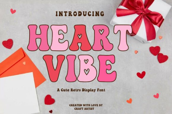 Heart Vibe Font: A Retro Display Typeface for Editorial Warmth
