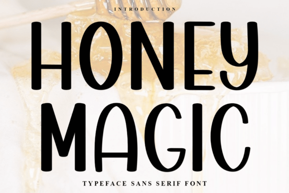 Honey Magic Font: A Soft Display Typeface for Editorial Design