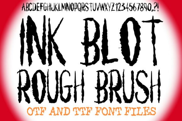 Ink Blot Rough Brush Font: A Designer’s Review