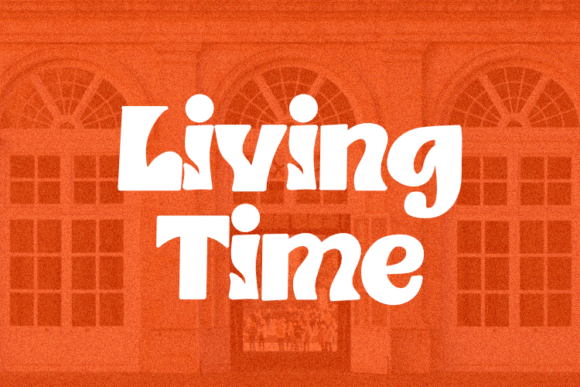 Living Time Font: A Display Typeface for Digital Campaigns