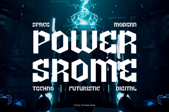 Power Srome Font: Bold Display Typography for Web Design