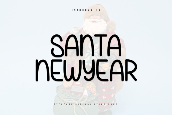 Santa Newyear Font: A Modern Display Typeface for Editorial Design