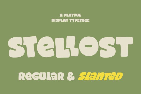 Stellost Font: A Playful Display Typeface for Crafters