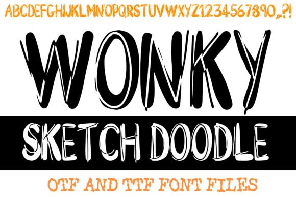 Wonky Sketch Doodle Font: A Quirky Typeface for Brands